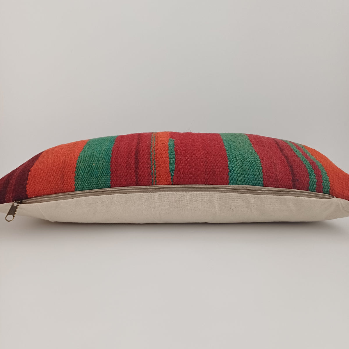 Moroccan Handmade Multicoloured Rug Cushion Cover 24''x12'' / 60x30 CM