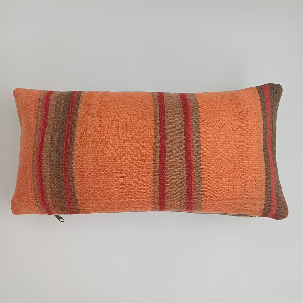 Moroccan Handmade Multicoloured Rug Cushion Cover 24''x12'' / 60x30 CM