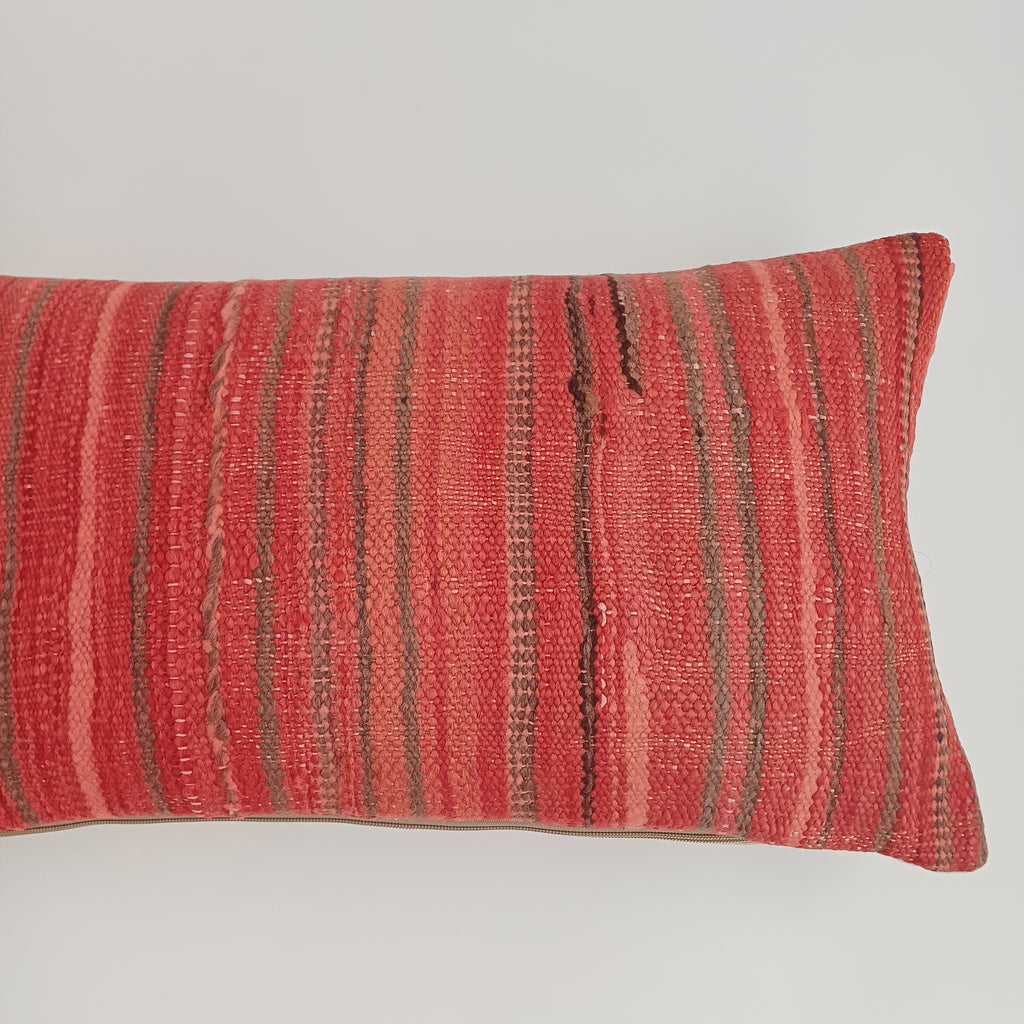 Moroccan Handmade Multicoloured Rug Cushion Cover 24''x12'' / 60x30 CM