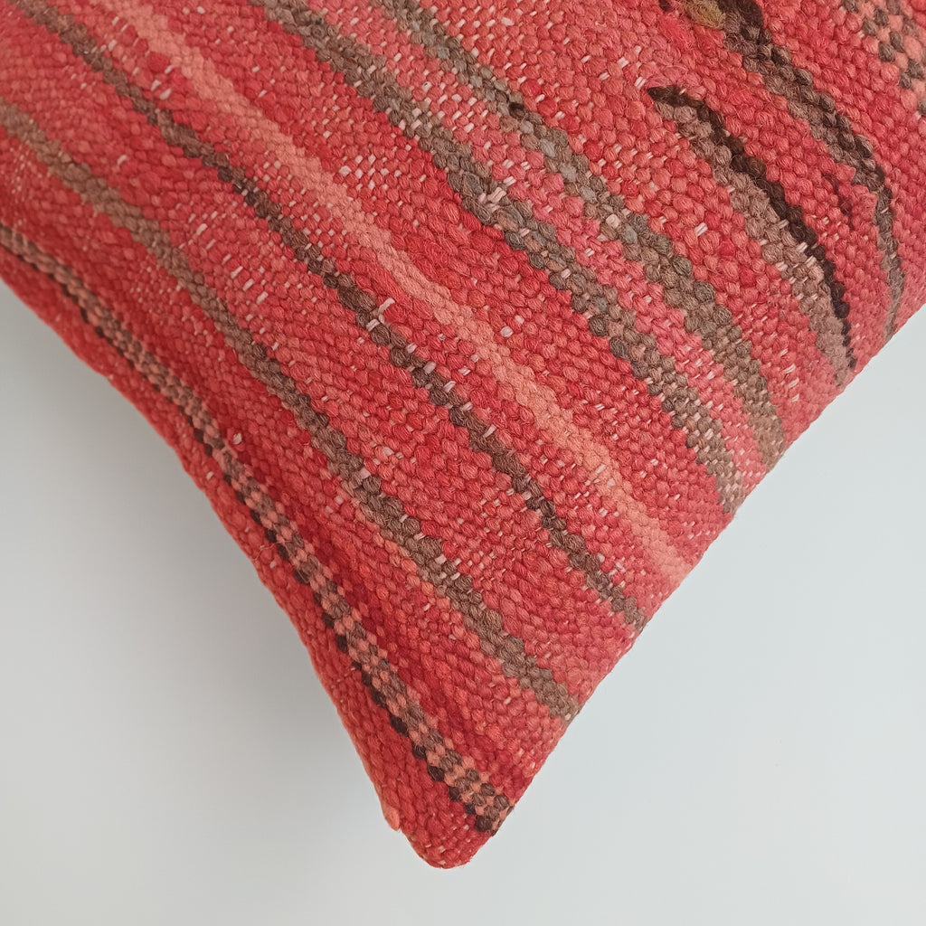 Moroccan Handmade Multicoloured Rug Cushion Cover 24''x12'' / 60x30 CM