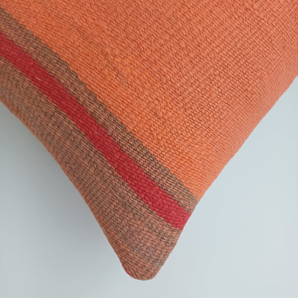 Moroccan Handmade Multicoloured Rug Cushion Cover 24''x12'' / 60x30 CM