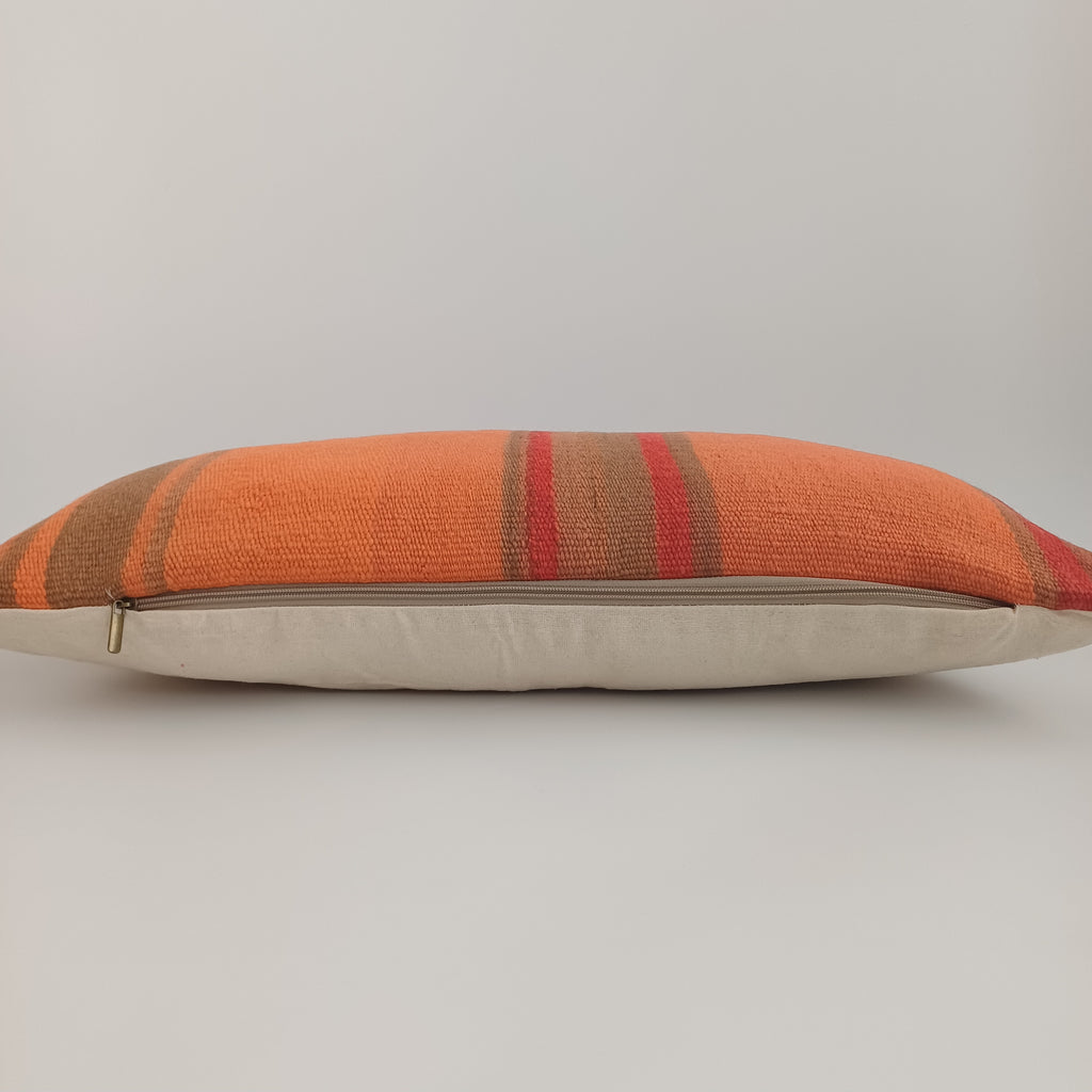 Moroccan Handmade Multicoloured Rug Cushion Cover 24''x12'' / 60x30 CM