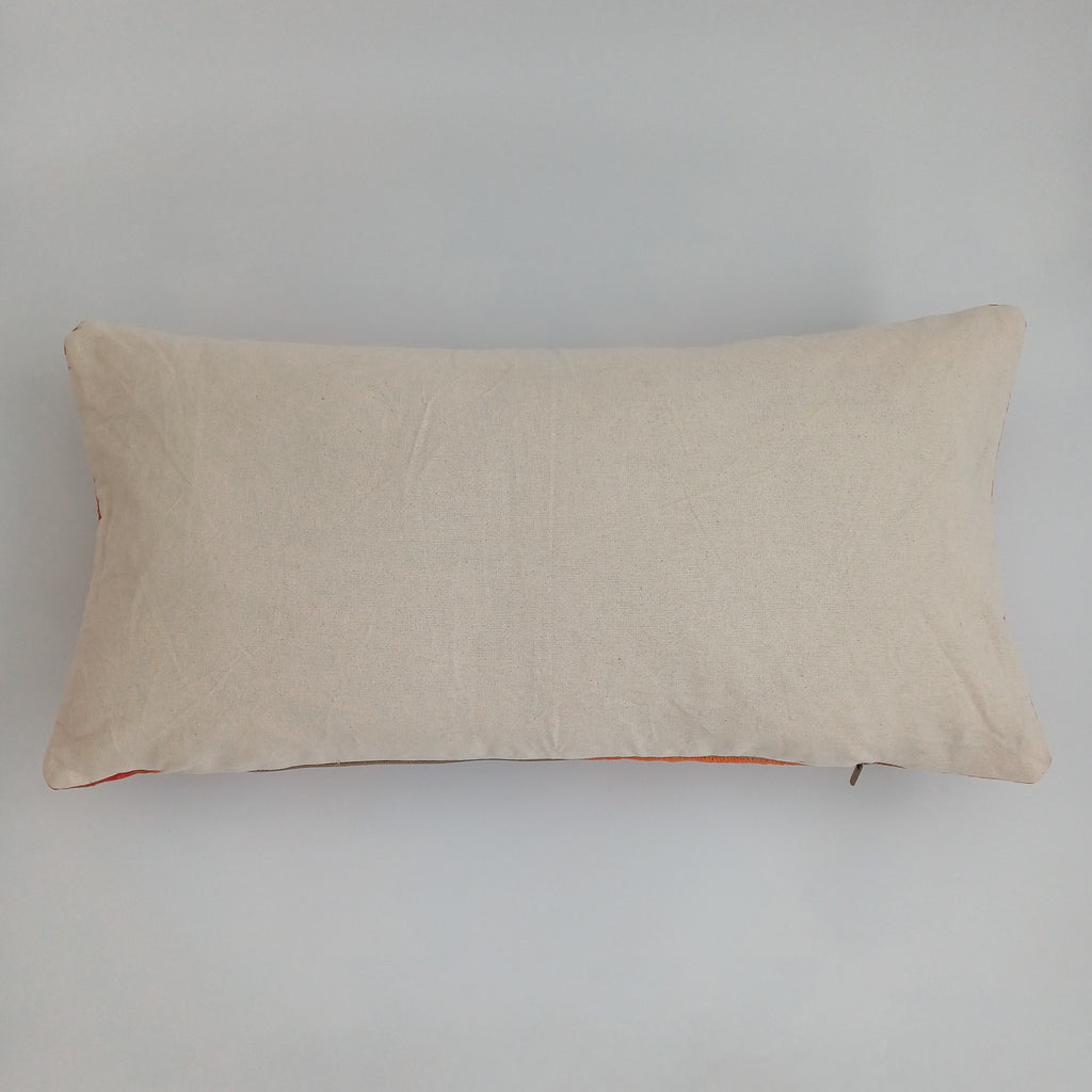Moroccan Handmade Multicoloured Rug Cushion Cover 24''x12'' / 60x30 CM