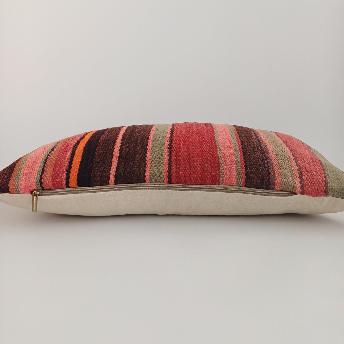 Moroccan Handmade Multicoloured Rug Cushion Cover 24''x12'' / 60x30 CM