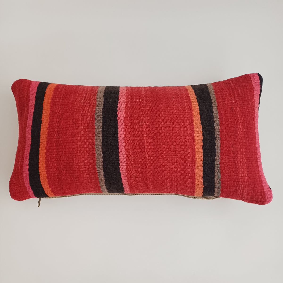 Moroccan Handmade Multicoloured Rug Cushion Cover 24''x12'' / 60x30 CM