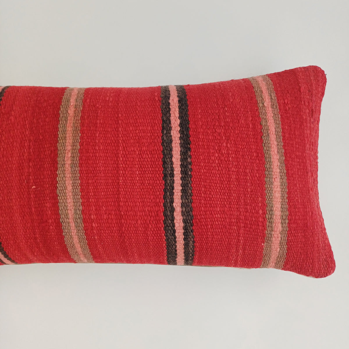 Moroccan Handmade Multicoloured Rug Cushion Cover 24''x12'' / 60x30 CM