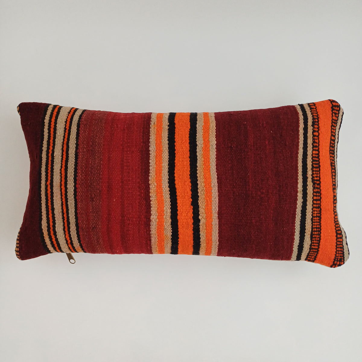 Moroccan Handmade Multicoloured Rug Cushion Cover 24''x12'' / 60x30 CM