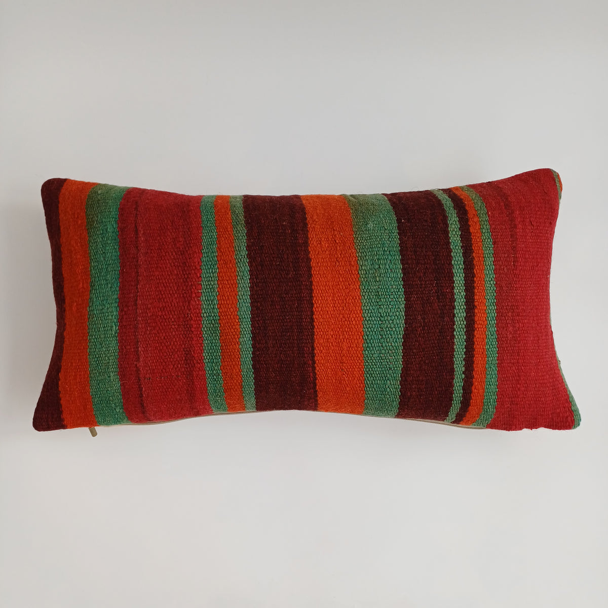 Moroccan Handmade Multicoloured Rug Cushion Cover 24''x12'' / 60x30 CM