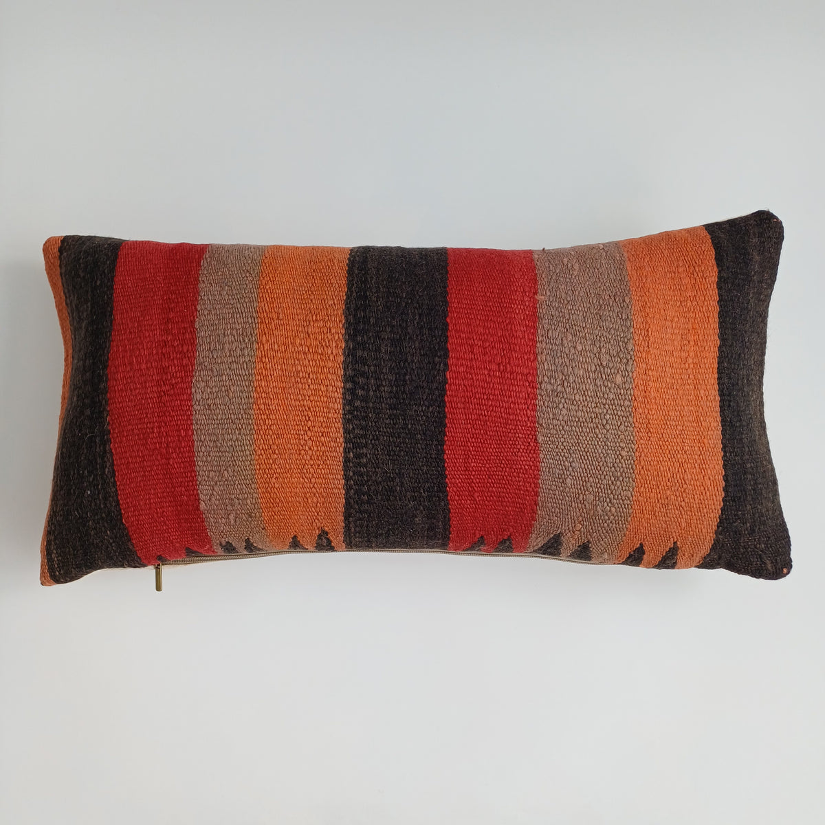Moroccan Handmade Multicoloured Rug Cushion Cover 24''x12'' / 60x30 CM
