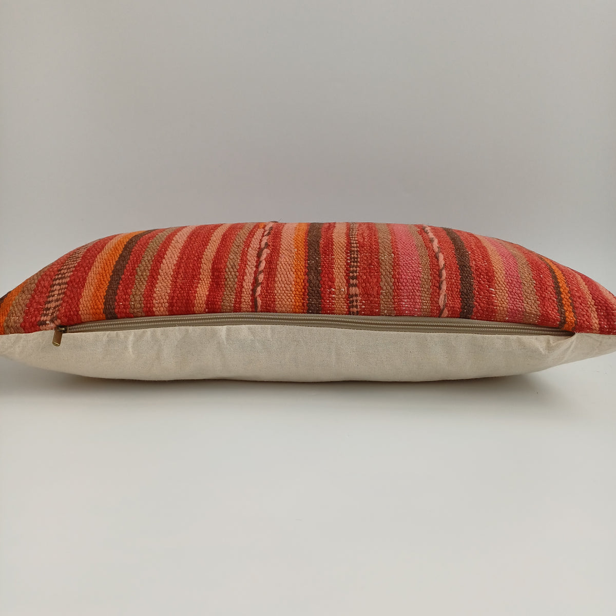 Moroccan Handmade Multicoloured Rug Cushion Cover 24''x12'' / 60x30 CM