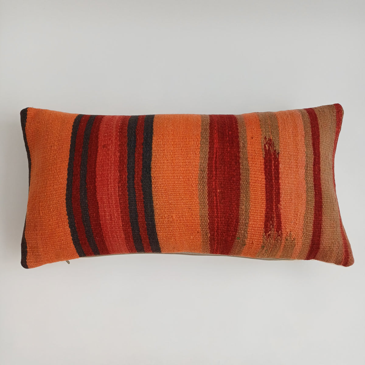 Moroccan Handmade Multicoloured Rug Cushion Cover 24''x12'' / 60x30 CM