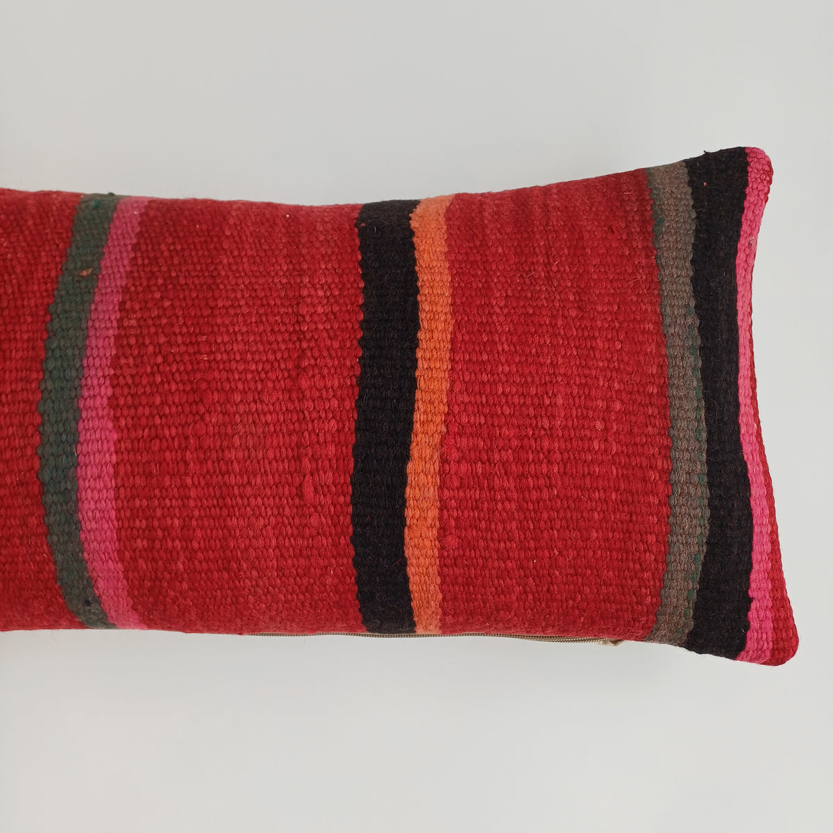Moroccan Handmade Multicoloured Rug Cushion Cover 24''x12'' / 60x30 CM