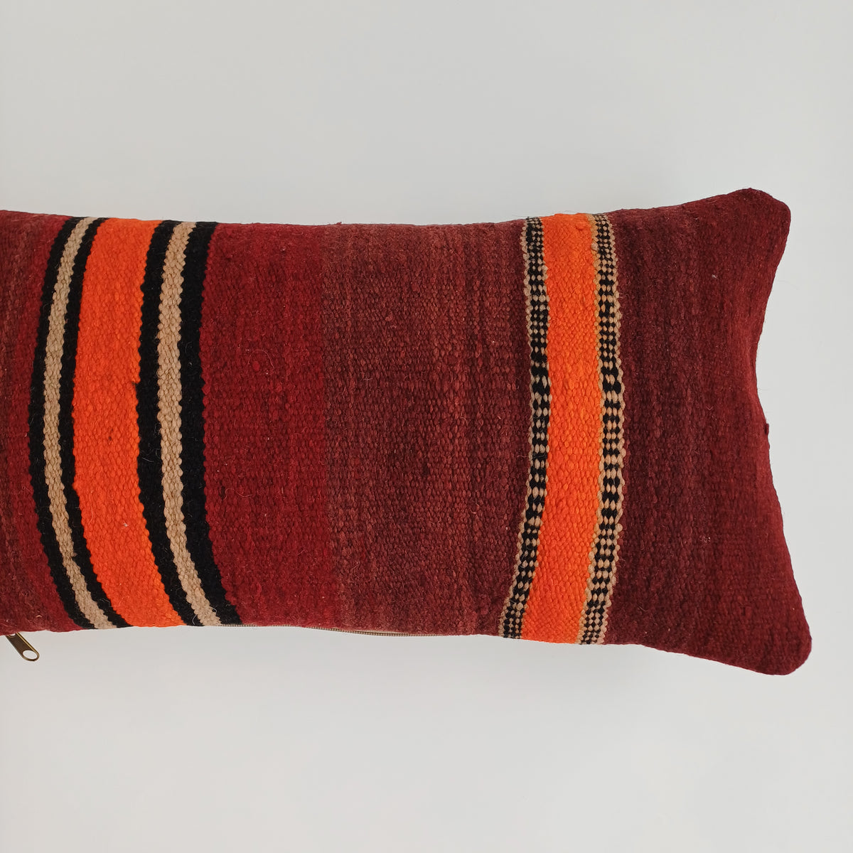 Moroccan Handmade Multicoloured Rug Cushion Cover 24''x12'' / 60x30 CM
