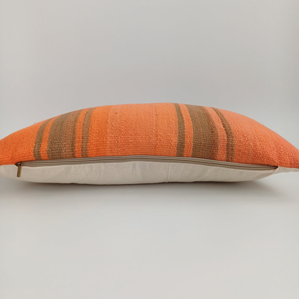 Moroccan Handmade Multicoloured Rug Cushion Cover 24''x12'' / 60x30 CM