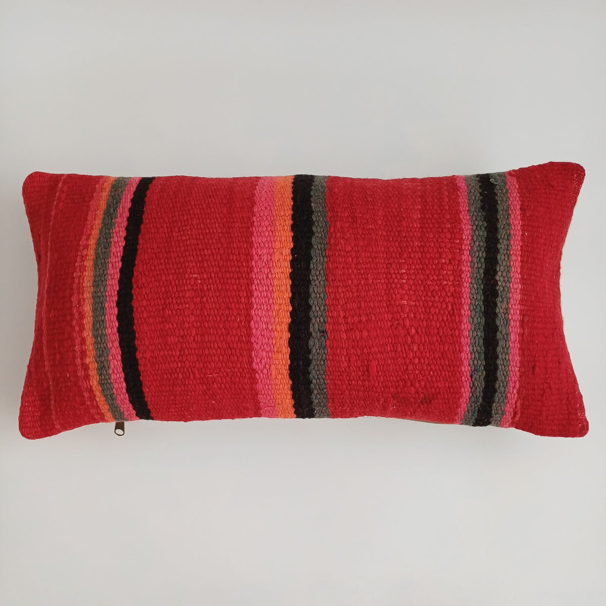Moroccan Handmade Multicoloured Rug Cushion Cover 24''x12'' / 60x30 CM