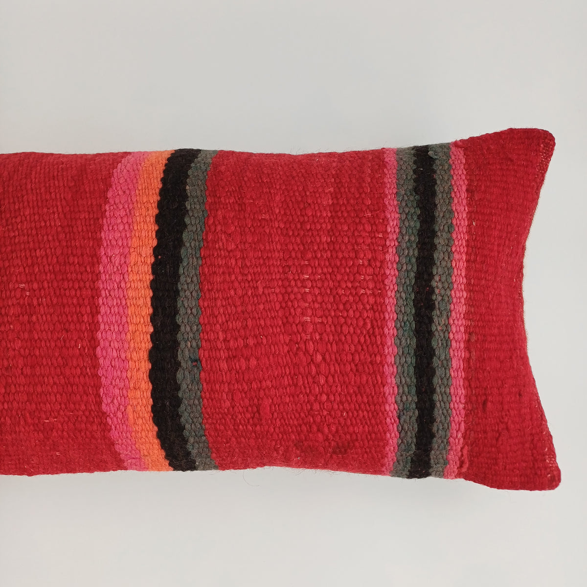 Moroccan Handmade Multicoloured Rug Cushion Cover 24''x12'' / 60x30 CM