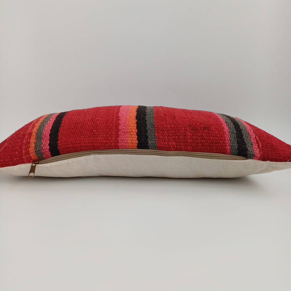 Moroccan Handmade Multicoloured Rug Cushion Cover 24''x12'' / 60x30 CM