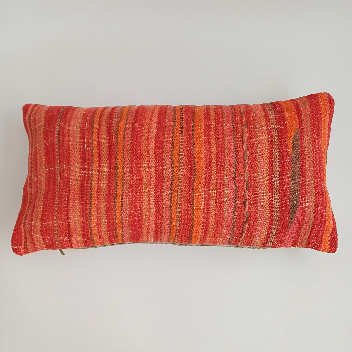 Moroccan Handmade Multicoloured Rug Cushion Cover 24''x12'' / 60x30 CM