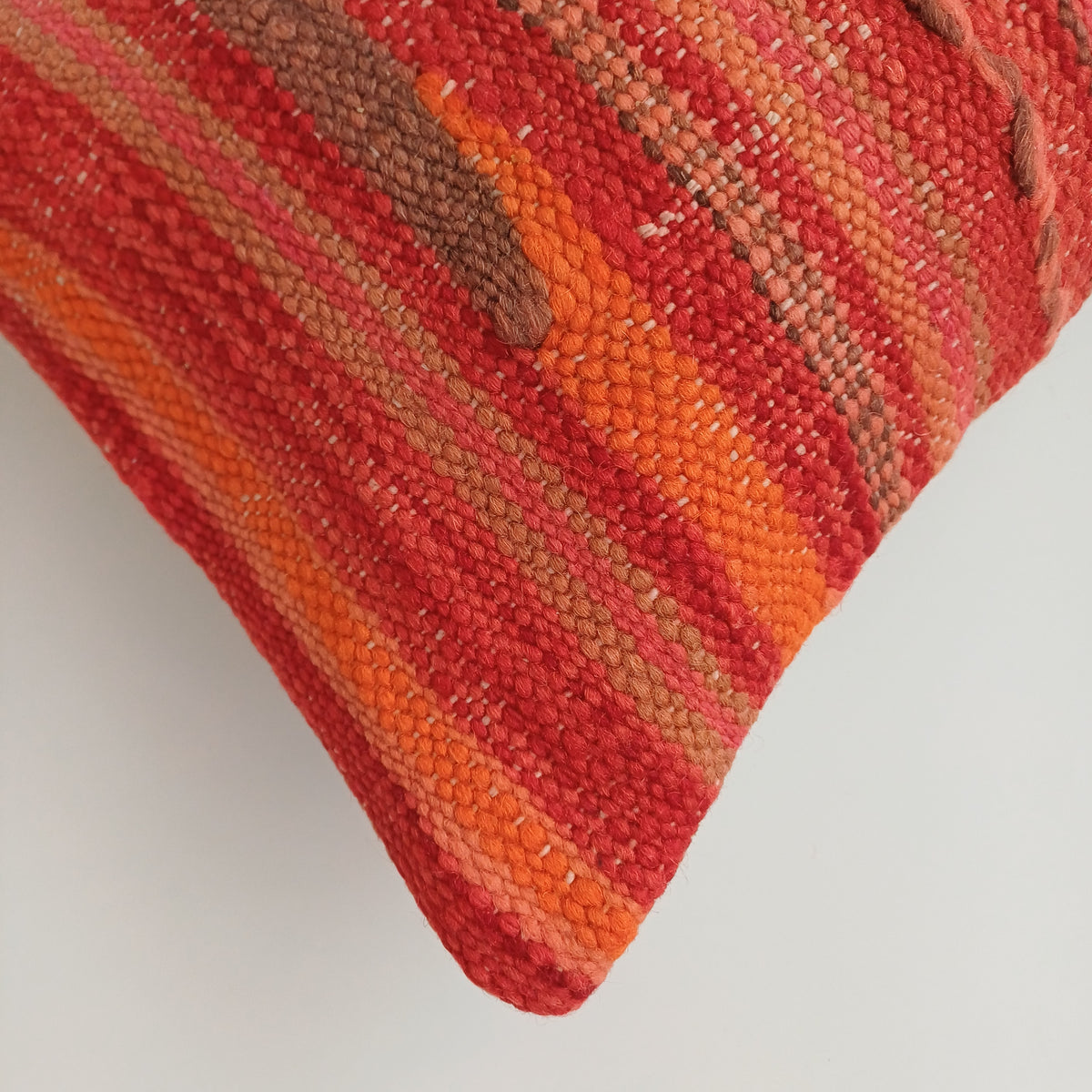 Moroccan Handmade Multicoloured Rug Cushion Cover 24''x12'' / 60x30 CM