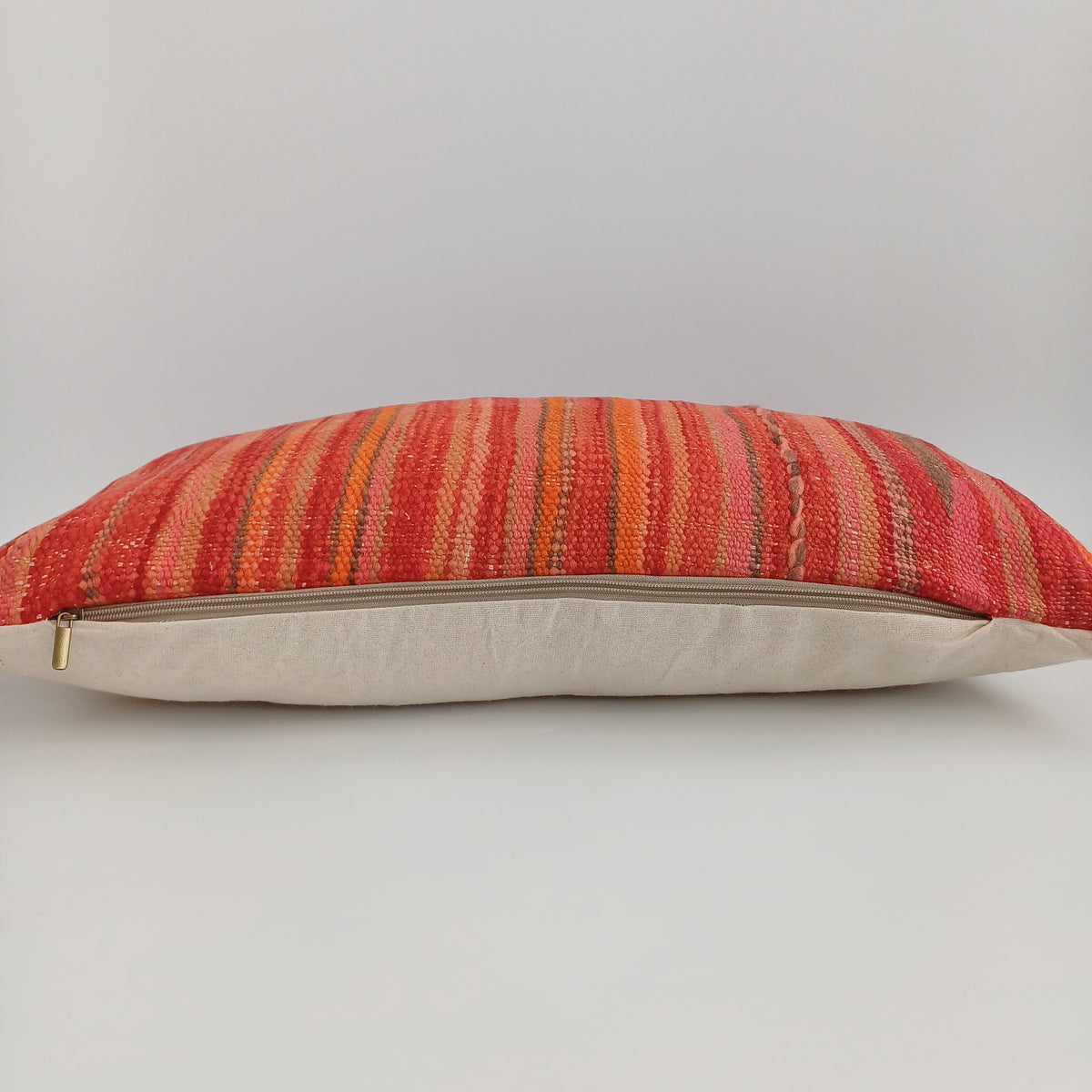 Moroccan Handmade Multicoloured Rug Cushion Cover 24''x12'' / 60x30 CM