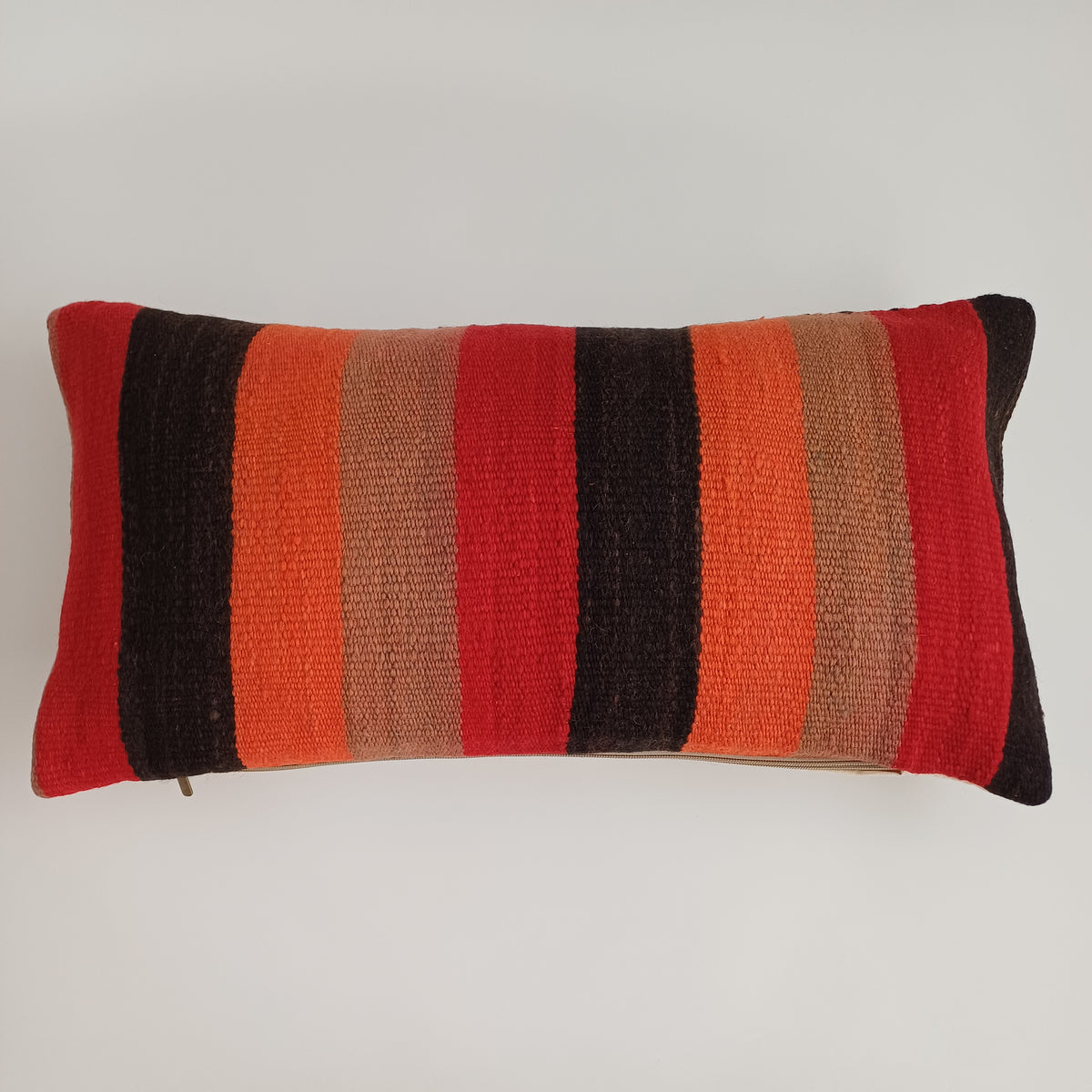 Moroccan Handmade Multicoloured Rug Cushion Cover 24''x12'' / 60x30 CM