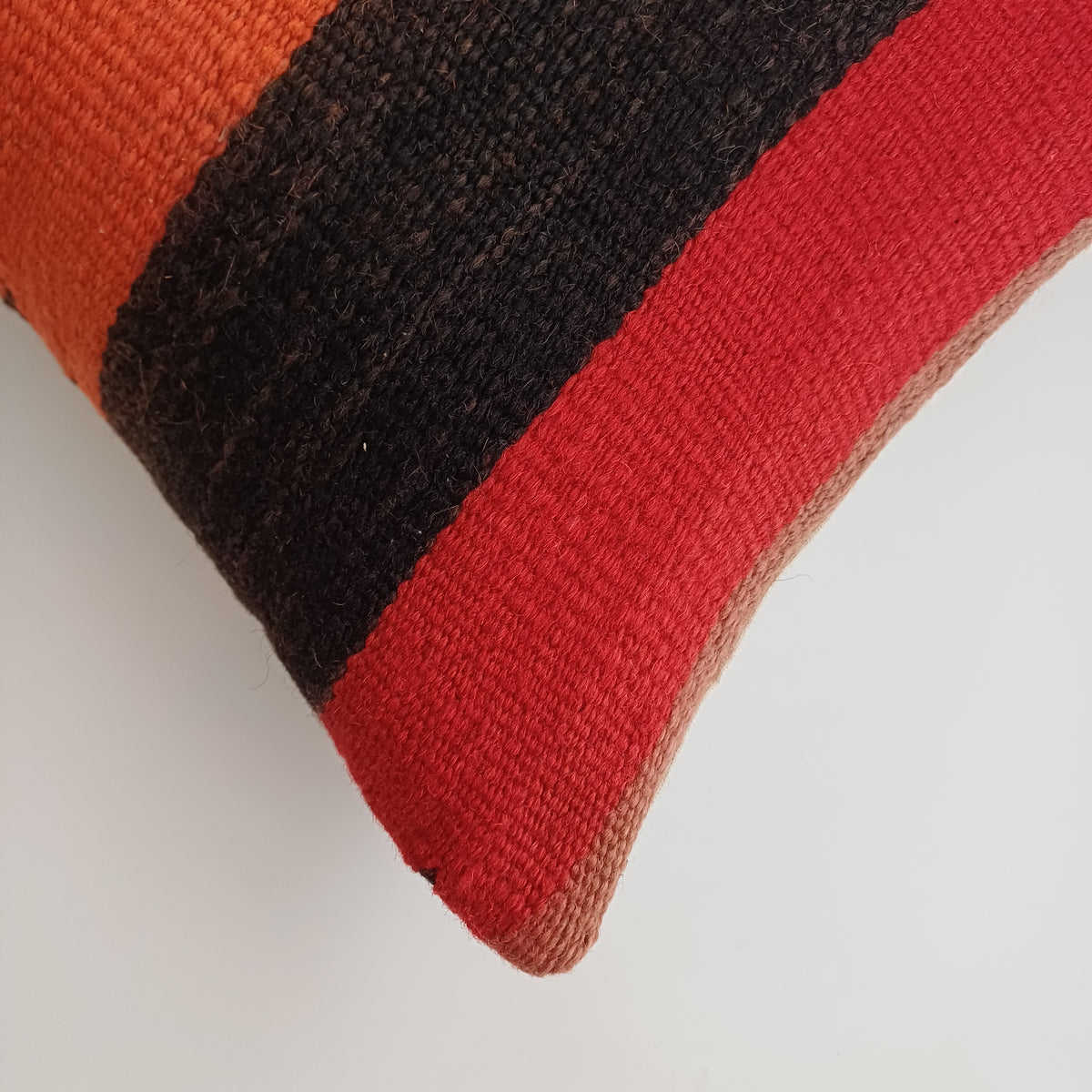 Moroccan Handmade Multicoloured Rug Cushion Cover 24''x12'' / 60x30 CM