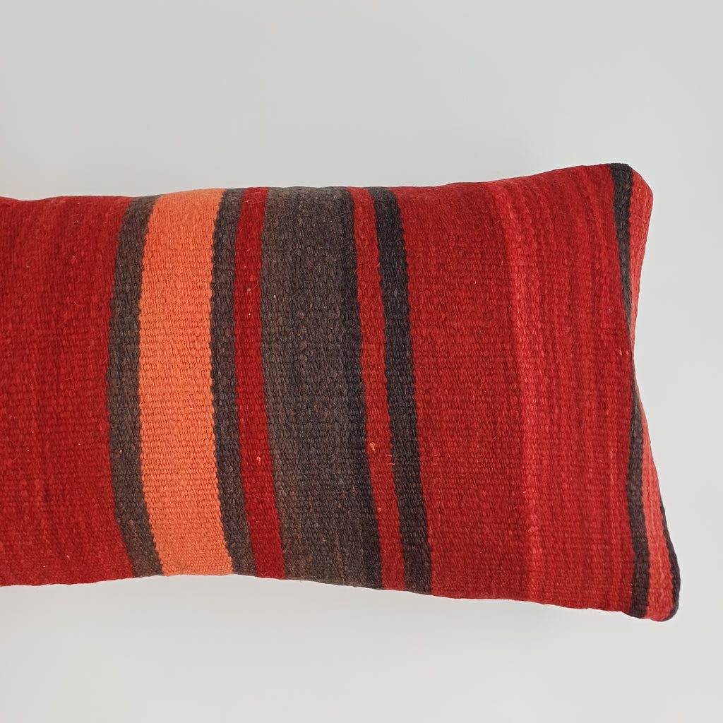 Moroccan Handmade Multicoloured Rug Cushion Cover 24''x12'' / 60x30 CM