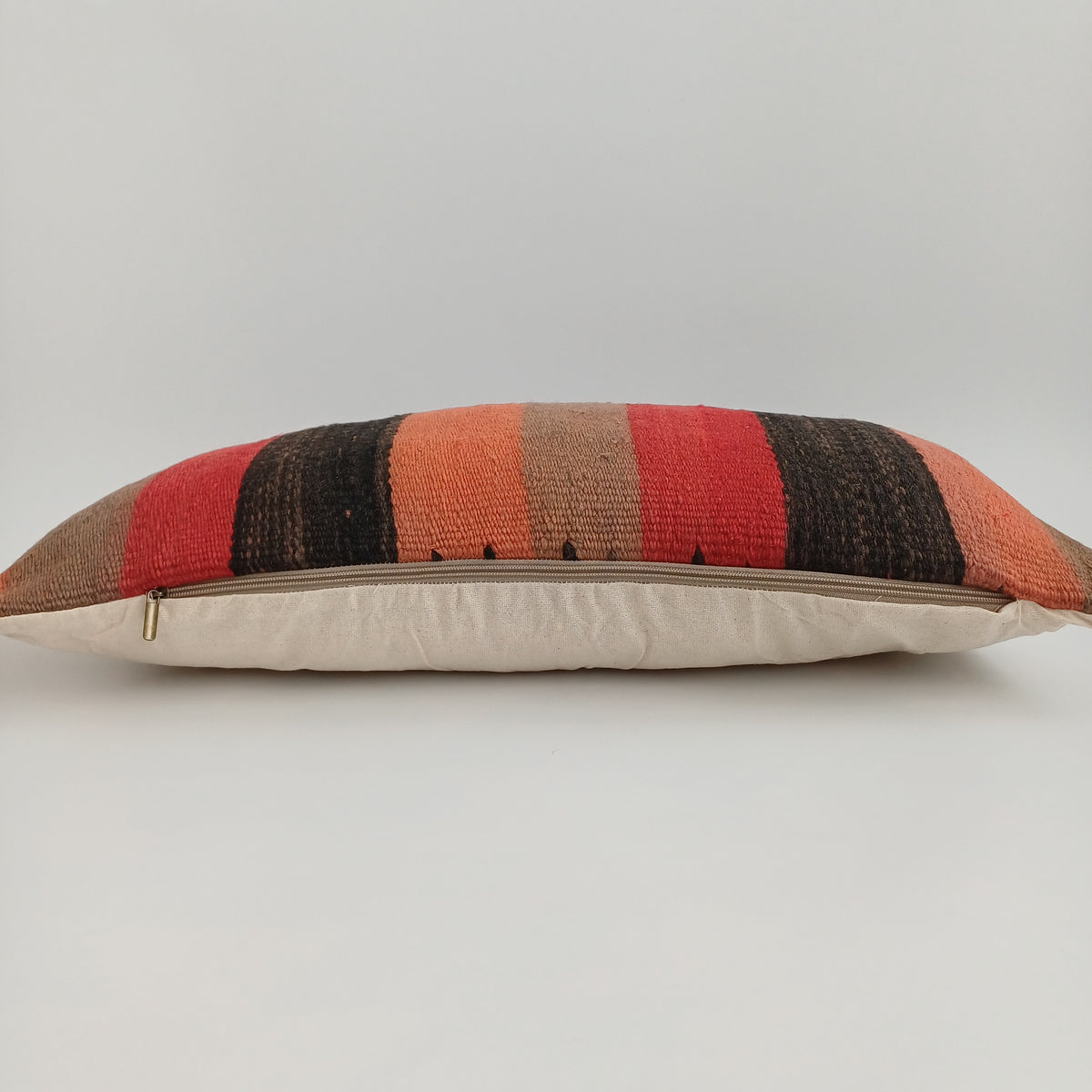 Moroccan Handmade Multicoloured Rug Cushion Cover 24''x12'' / 60x30 CM