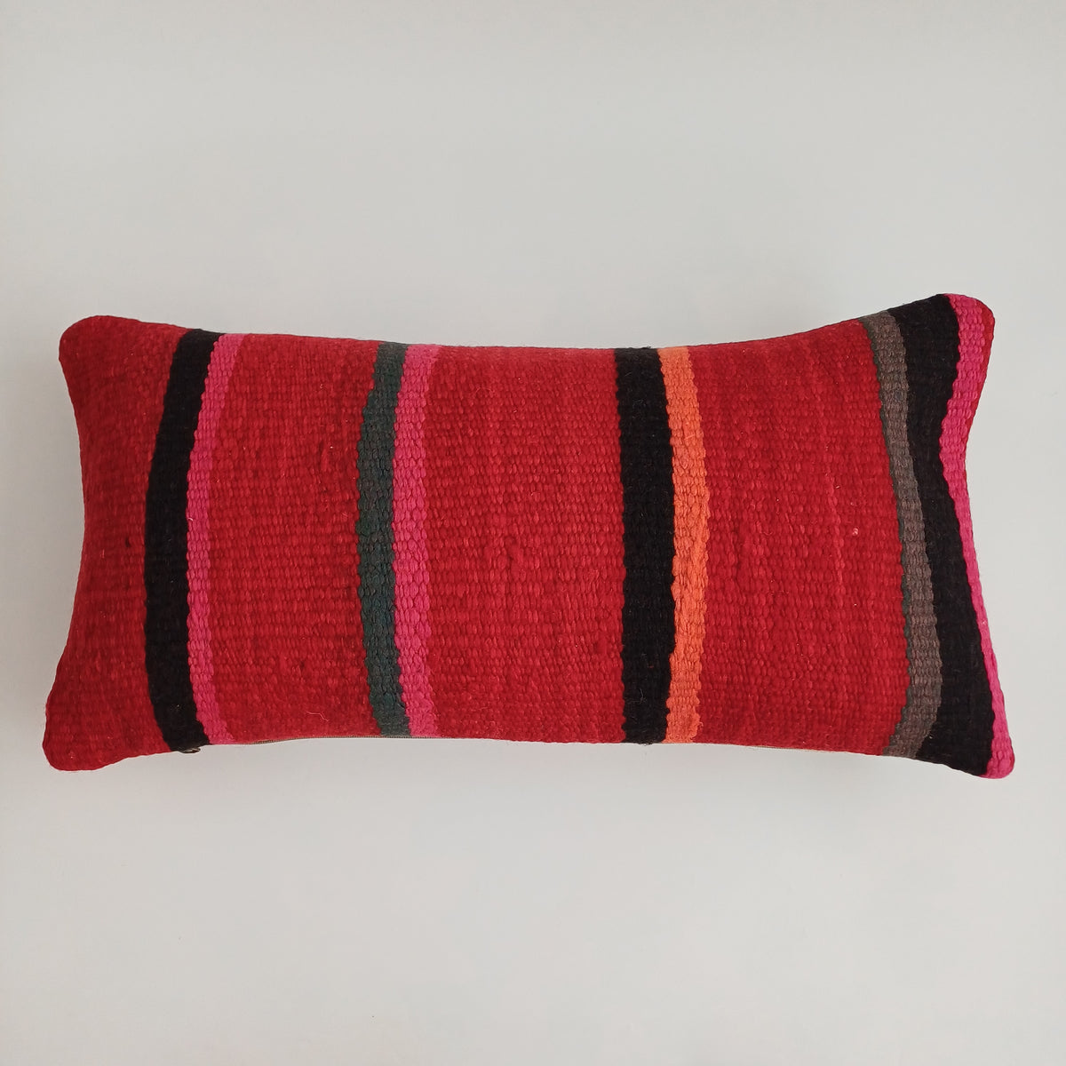 Moroccan Handmade Multicoloured Rug Cushion Cover 24''x12'' / 60x30 CM
