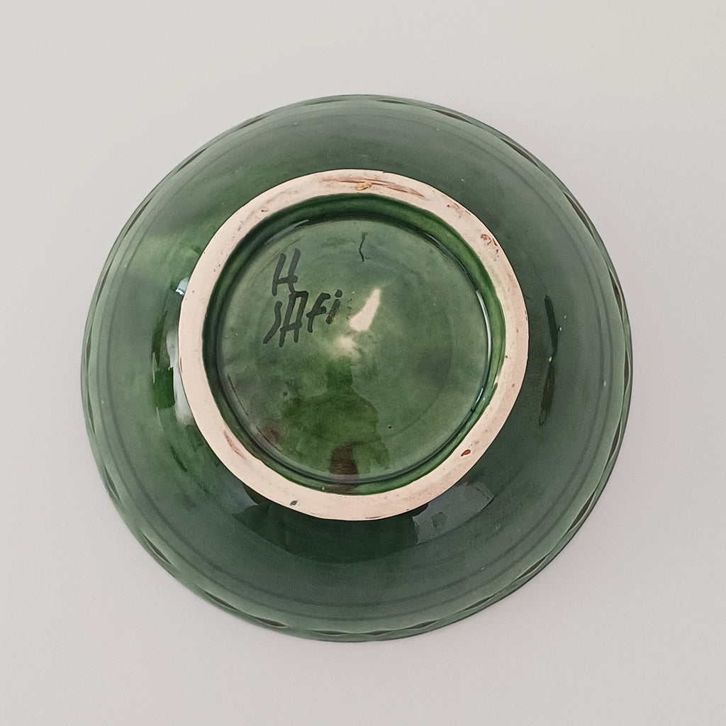Moroccan Hand-Painted Ceramic Bowl 14x14 CM