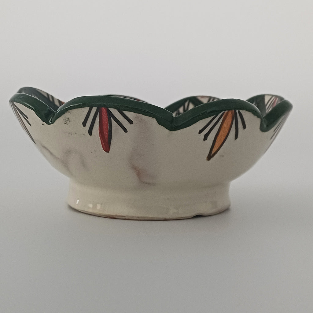 Moroccan Hand-Painted Multicoloured Ceramic Bowl 12x12 CM