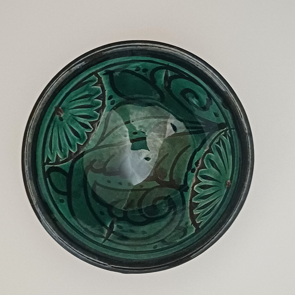 Moroccan Hand-Painted Multicoloured Mini Ceramic Dip Bowl 9x9 CM