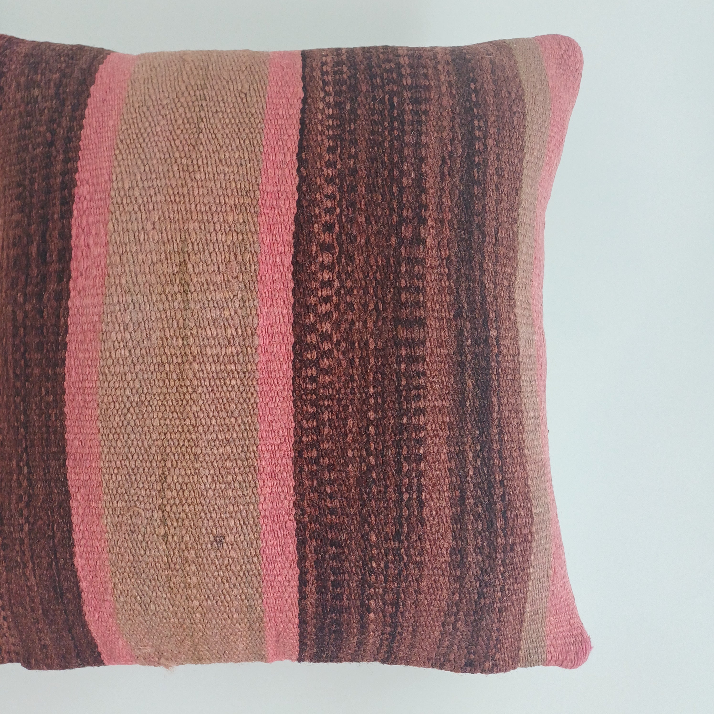 Moroccan Handmade Multicoloured Rug Cushion Cover 16''x16'' / 40x40 CM