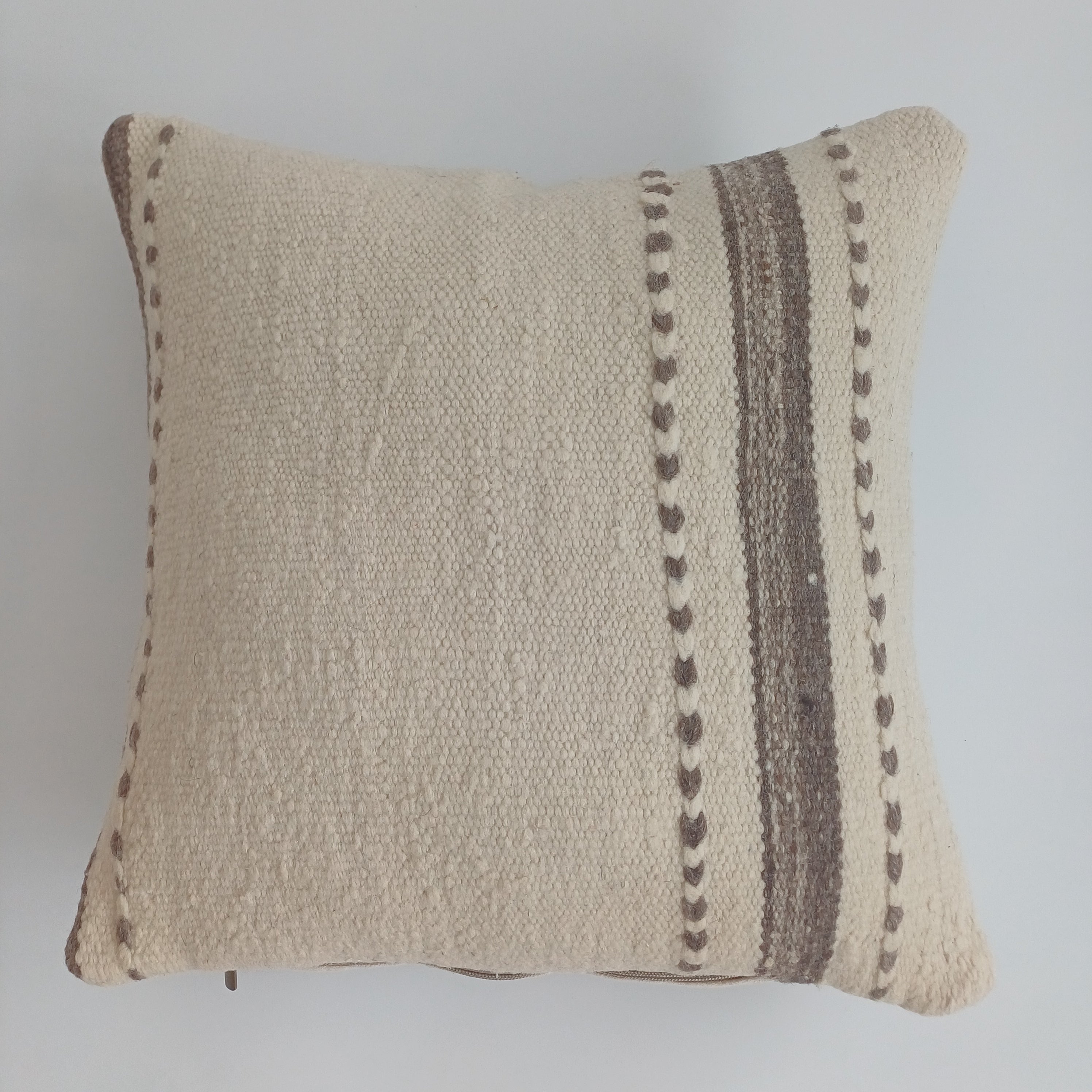 Moroccan Handmade Multicoloured Rug Cushion Cover 16''x16'' / 40x40 CM