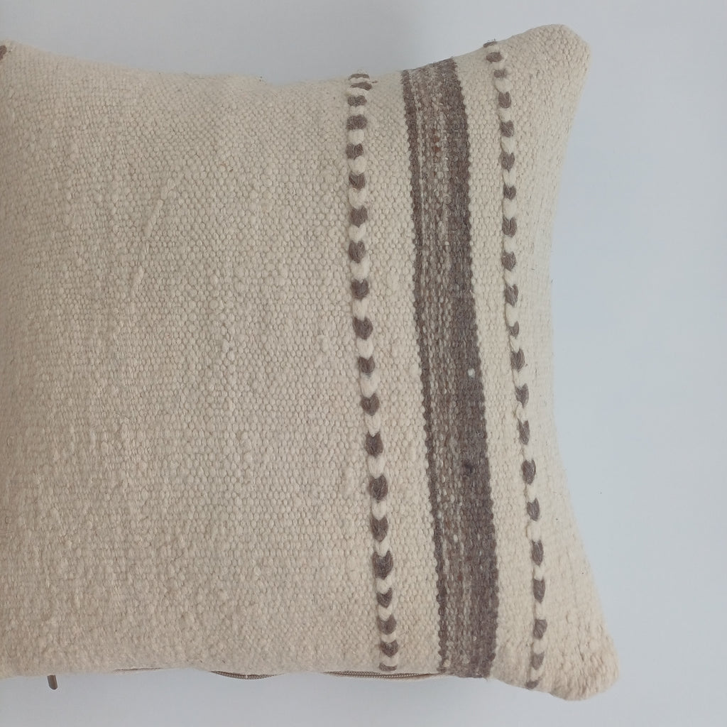 Moroccan Handmade Multicoloured Rug Cushion Cover 16''x16'' / 40x40 CM