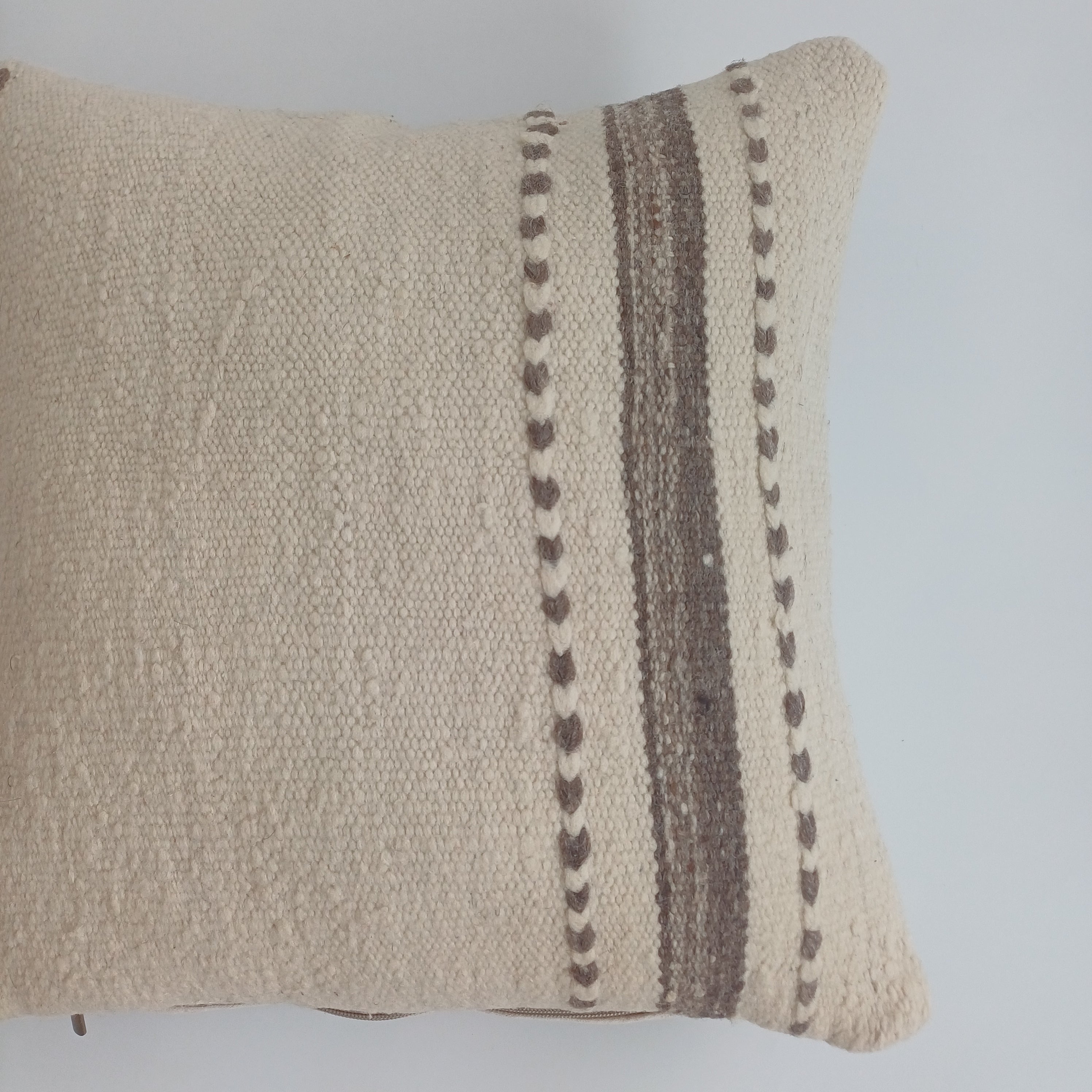 Moroccan Handmade Multicoloured Rug Cushion Cover 16''x16'' / 40x40 CM