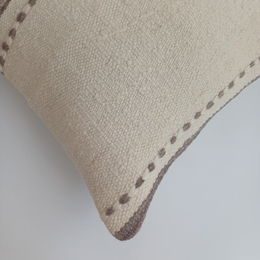 Moroccan Handmade Multicoloured Rug Cushion Cover 16''x16'' / 40x40 CM