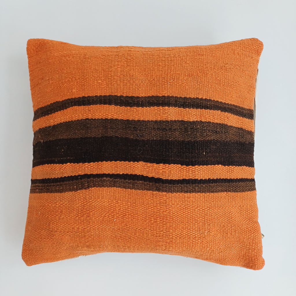 Moroccan Handmade Multicoloured Rug Cushion Cover 16''x16'' / 40x40 CM