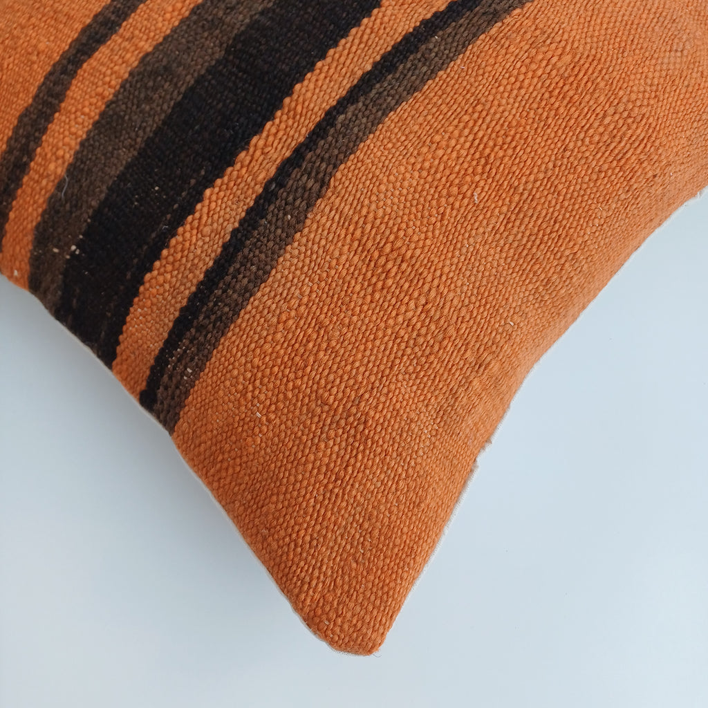 Moroccan Handmade Multicoloured Rug Cushion Cover 16''x16'' / 40x40 CM