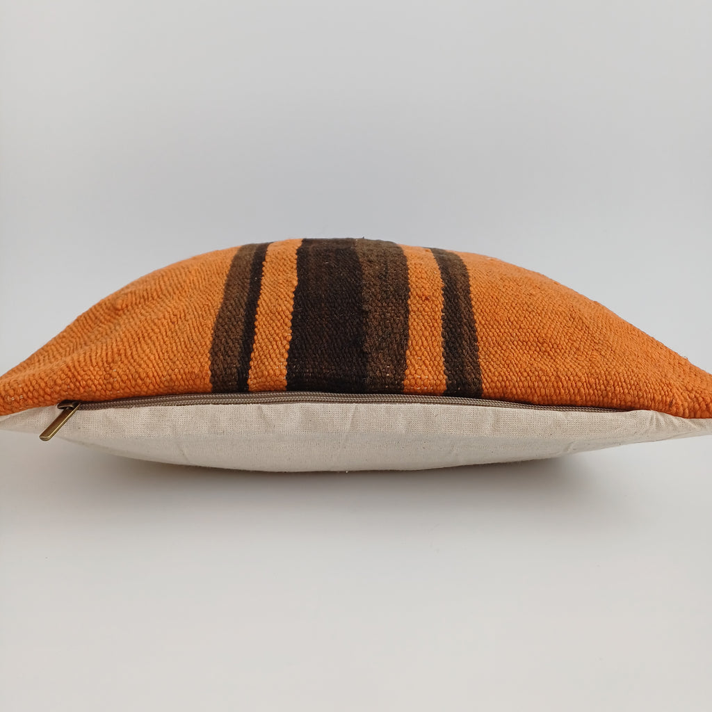 Moroccan Handmade Multicoloured Rug Cushion Cover 16''x16'' / 40x40 CM