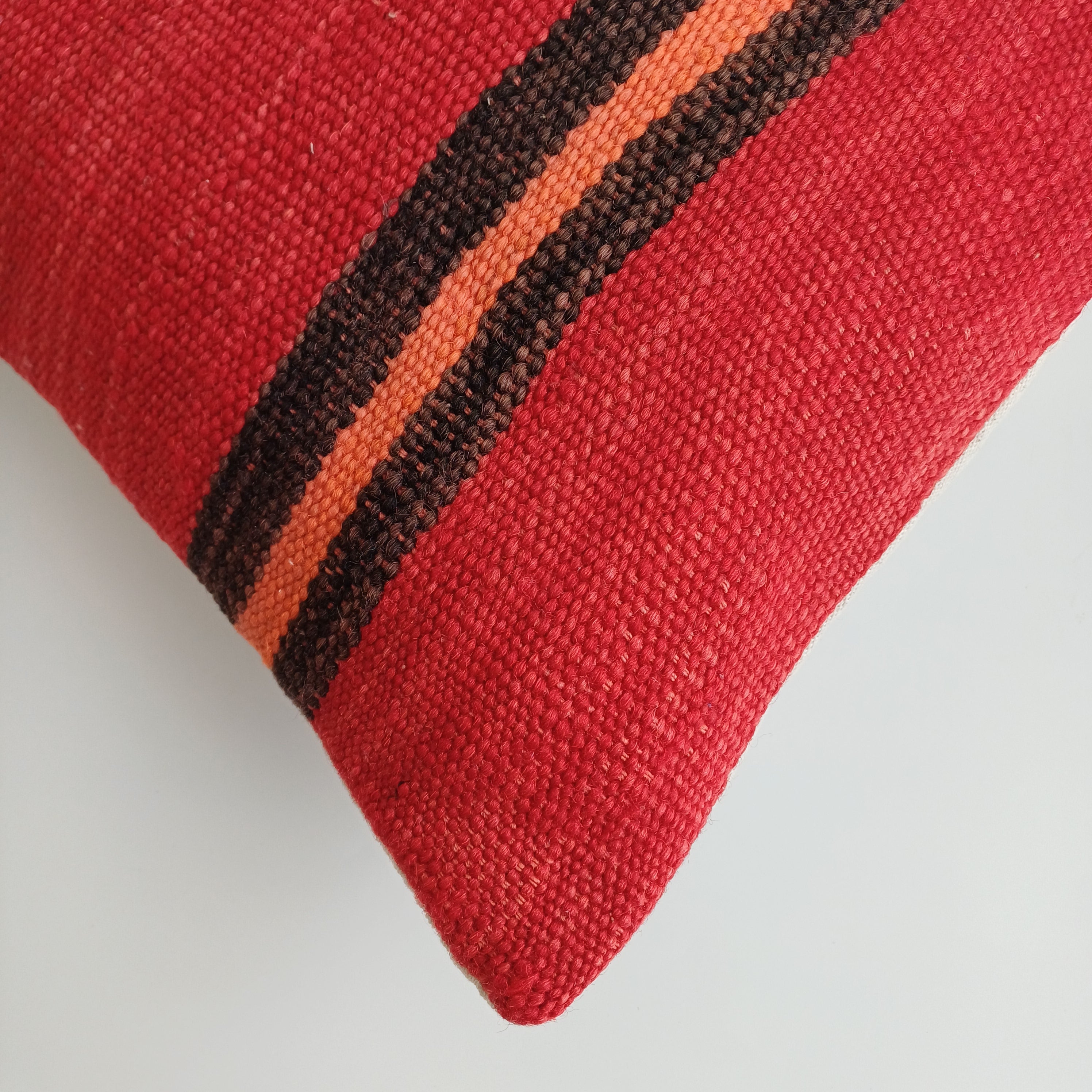 Moroccan Handmade Multicoloured Rug Cushion Cover 16''x16'' / 40x40 CM