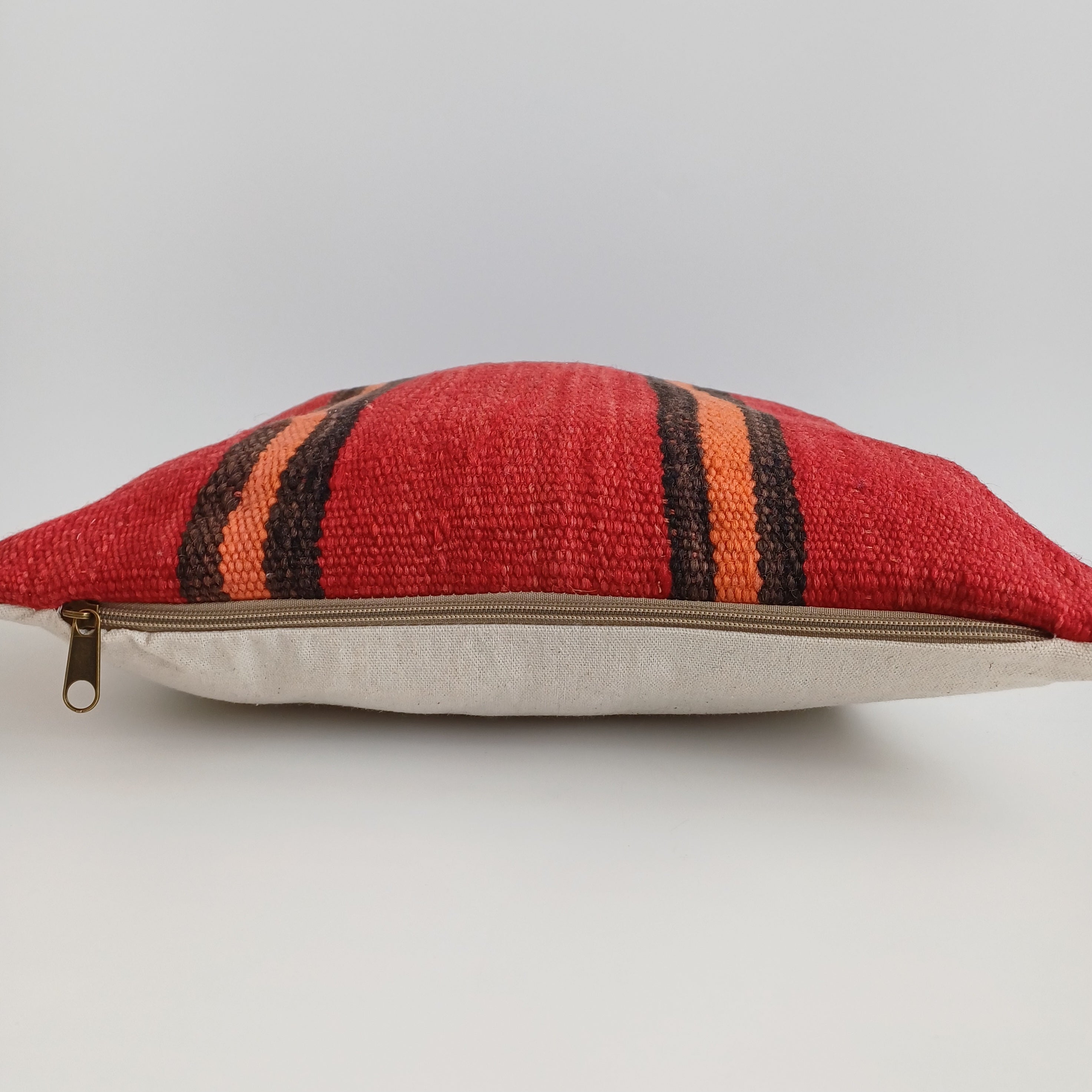 Moroccan Handmade Multicoloured Rug Cushion Cover 16''x16'' / 40x40 CM