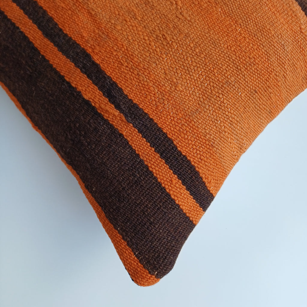 Moroccan Handmade Multicoloured Rug Cushion Cover 16''x16'' / 40x40 CM