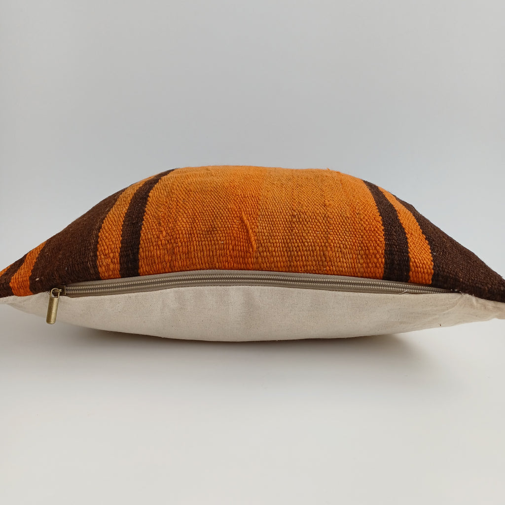Moroccan Handmade Multicoloured Rug Cushion Cover 16''x16'' / 40x40 CM