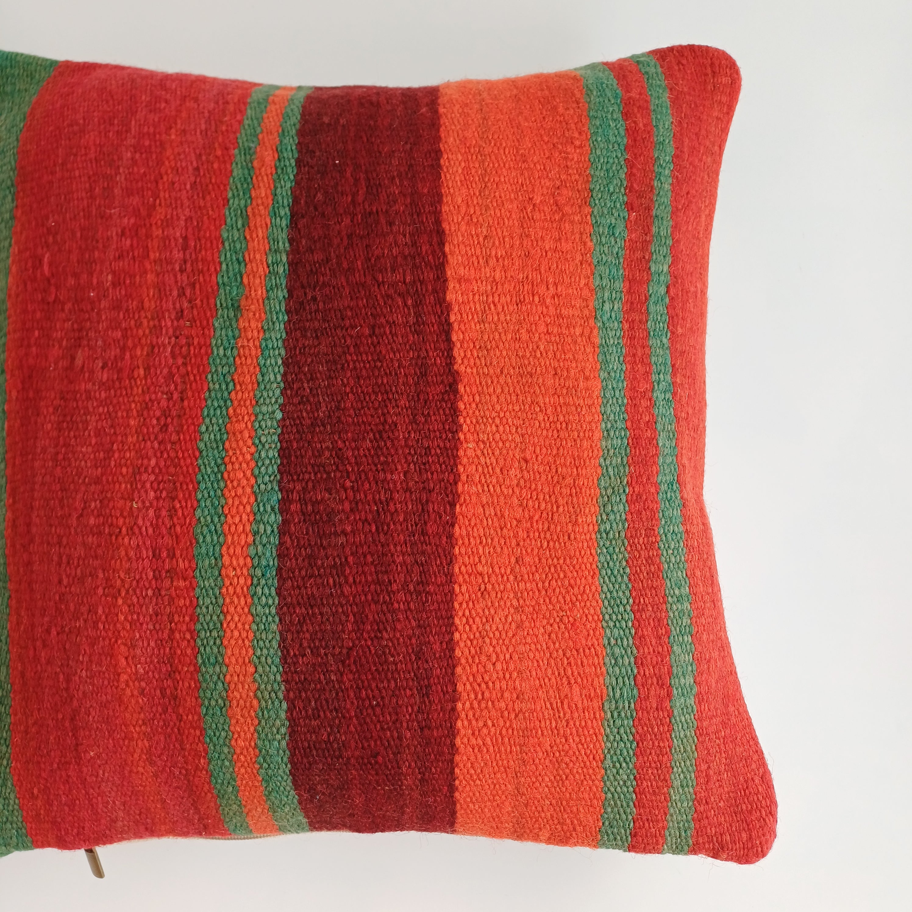 Moroccan Handmade Multicoloured Rug Cushion Cover 16''x16'' / 40x40 CM