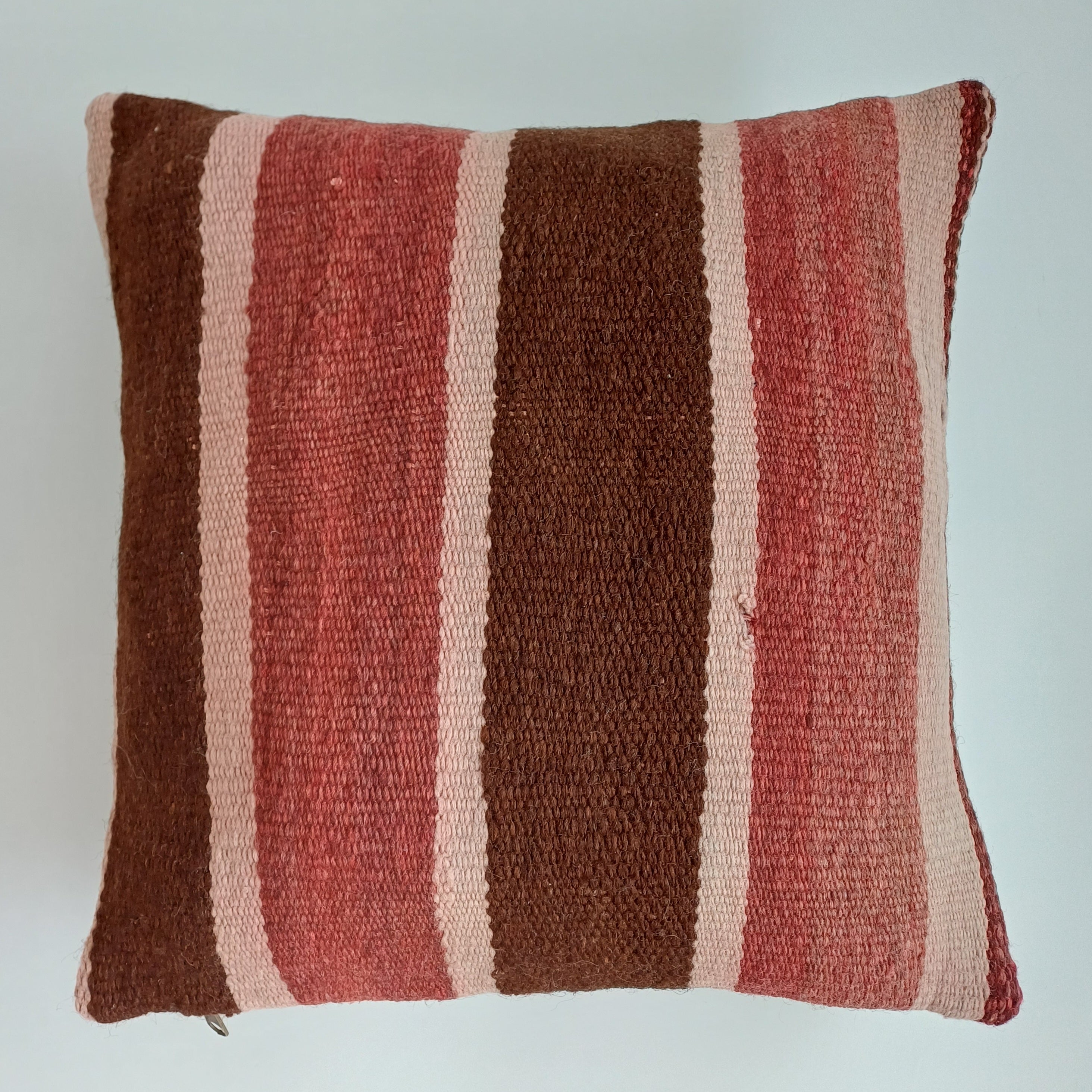 Moroccan Handmade Multicoloured Rug Cushion Cover 16''x16'' / 40x40 CM
