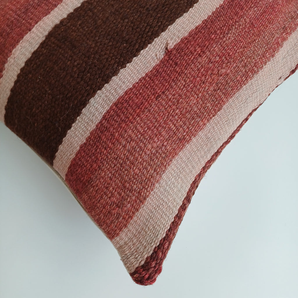 Moroccan Handmade Multicoloured Rug Cushion Cover 16''x16'' / 40x40 CM