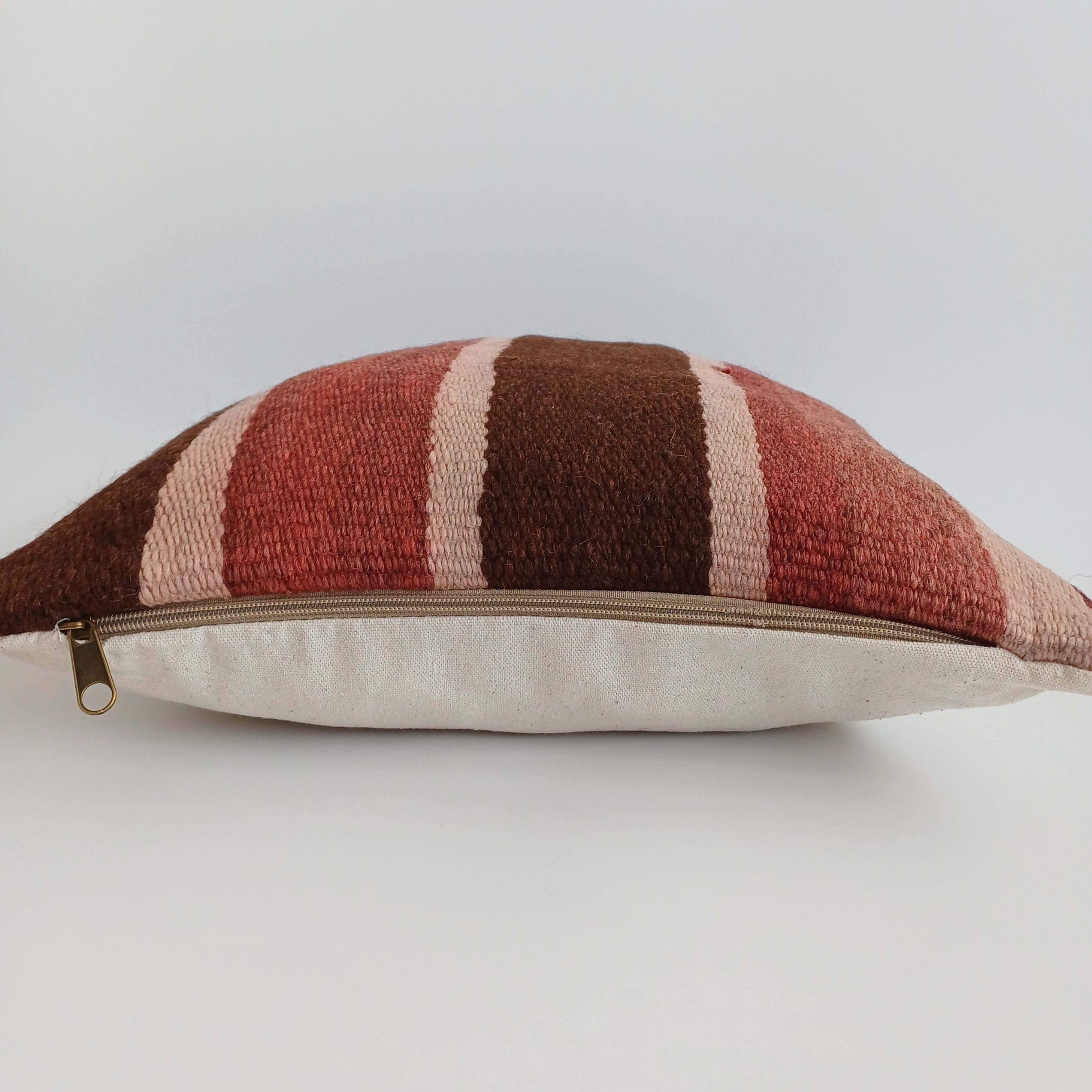 Moroccan Handmade Multicoloured Rug Cushion Cover 16''x16'' / 40x40 CM