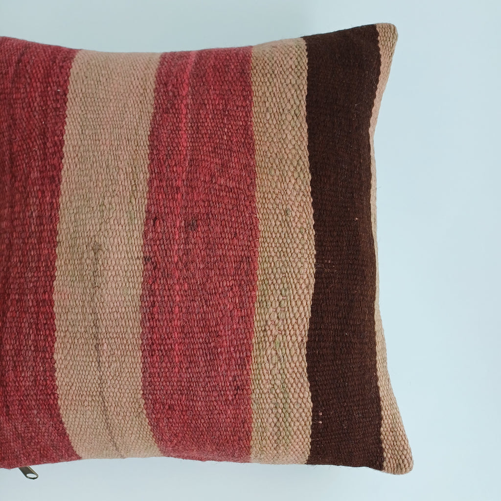 Moroccan Handmade Multicoloured Rug Cushion Cover 16''x16'' / 40x40 CM