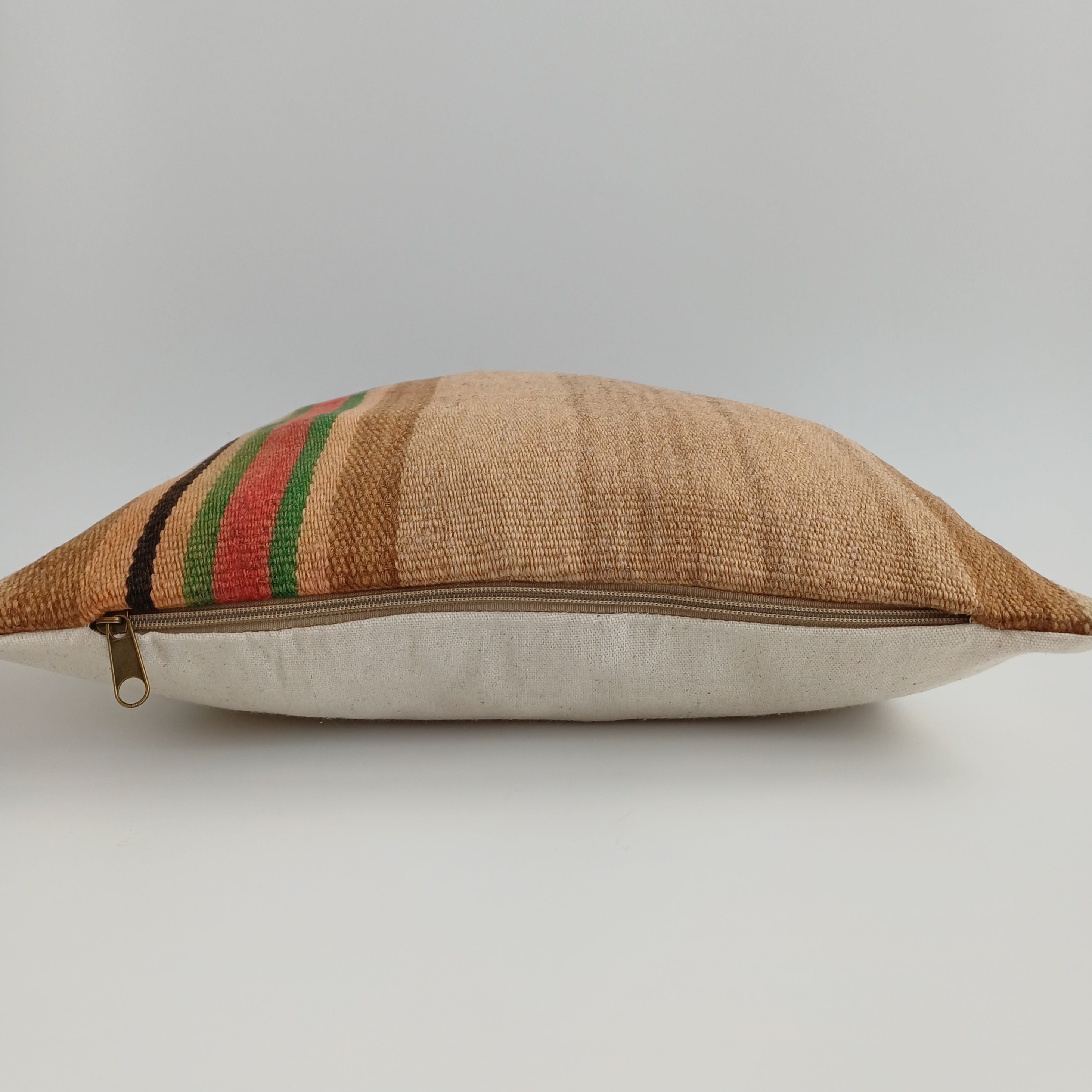 Moroccan Handmade Multicoloured Rug Cushion Cover 16''x16'' / 40x40 CM